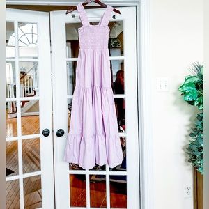 Abercrombie & Fitch Smocked Bodice Lavender Maxi Dress!